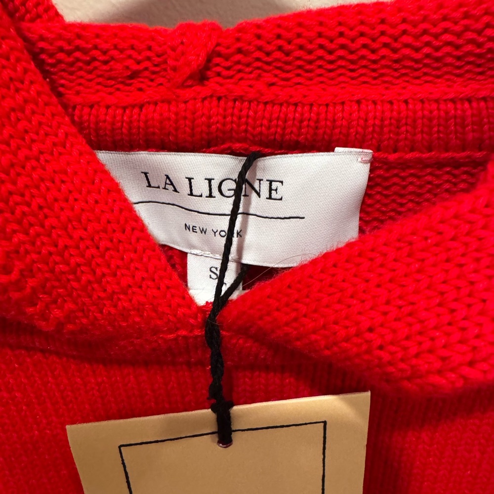 La Ligne Jill Hoodie Women's- Red, Small NWT - Picture 5 of 8